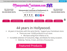 Tablet Screenshot of masqueradecostumes.com